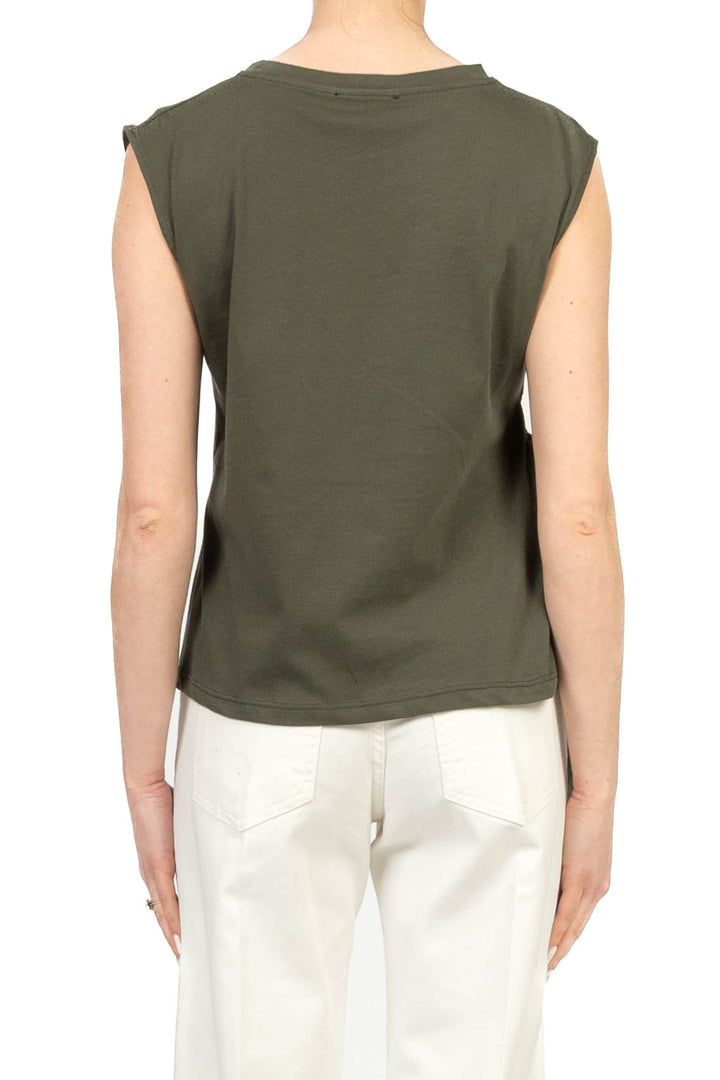 Vicolo - T-shirt smanicata arricciata Art. UAB0364