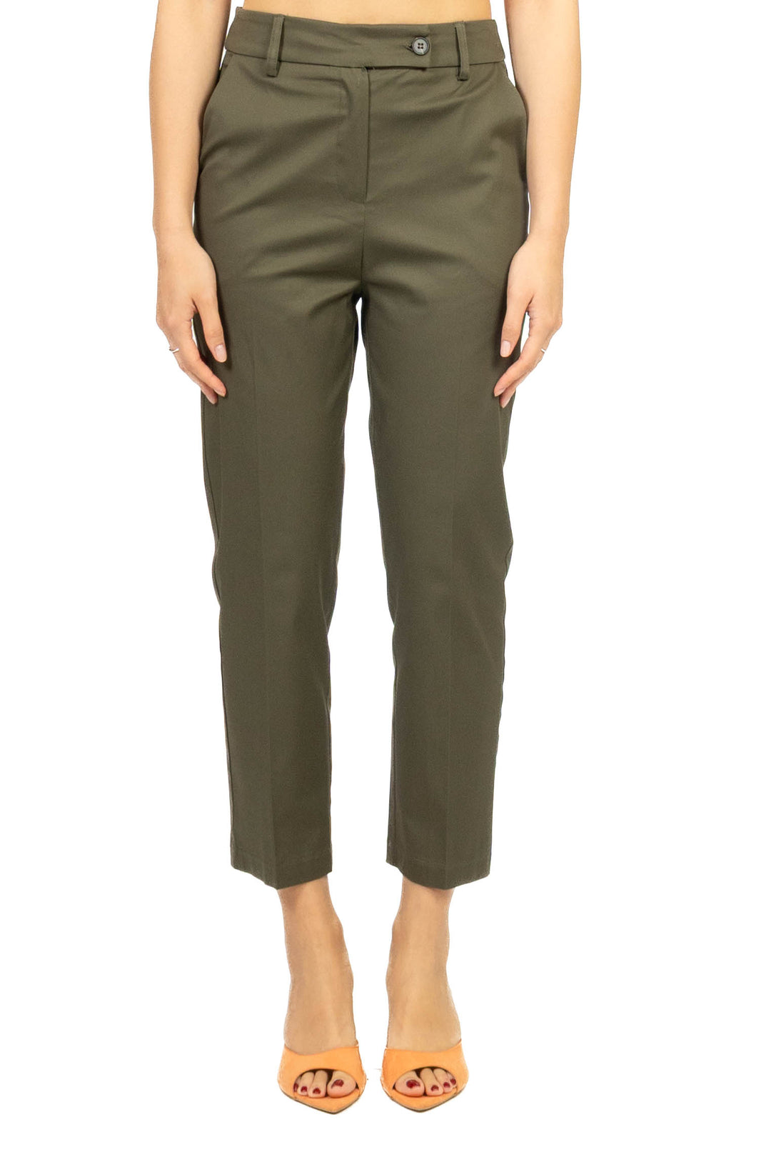 Tensione In - Pantalone sigaretta chiusura asimmetrica Art. 26P4941