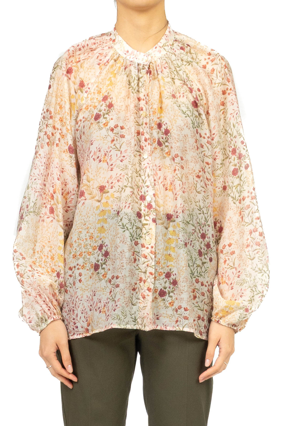 Tensione In - Camicia coreana fantasia floreale Art. 39315