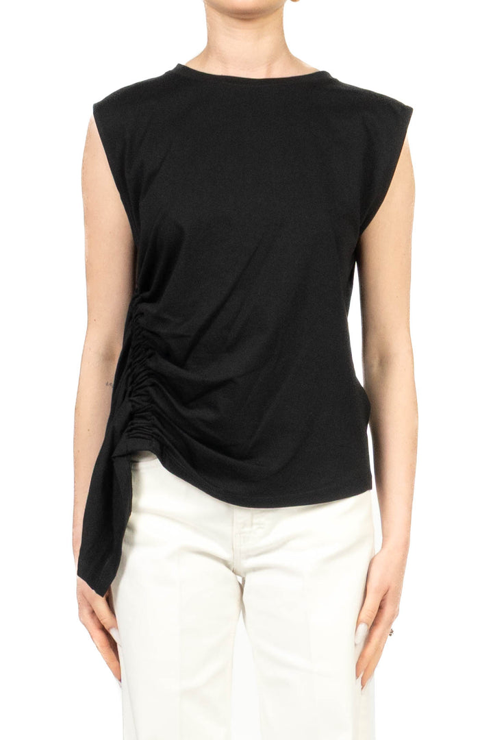 Vicolo - T-shirt smanicata arricciata Art. UAB0364