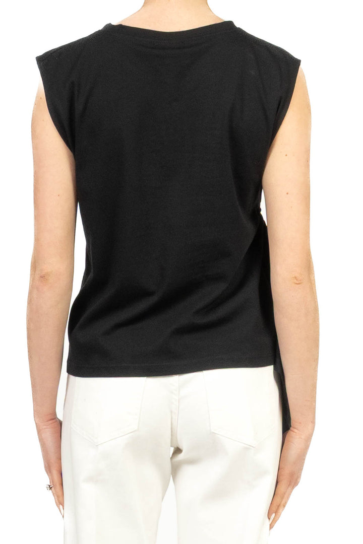 Vicolo - T-shirt smanicata arricciata Art. UAB0364