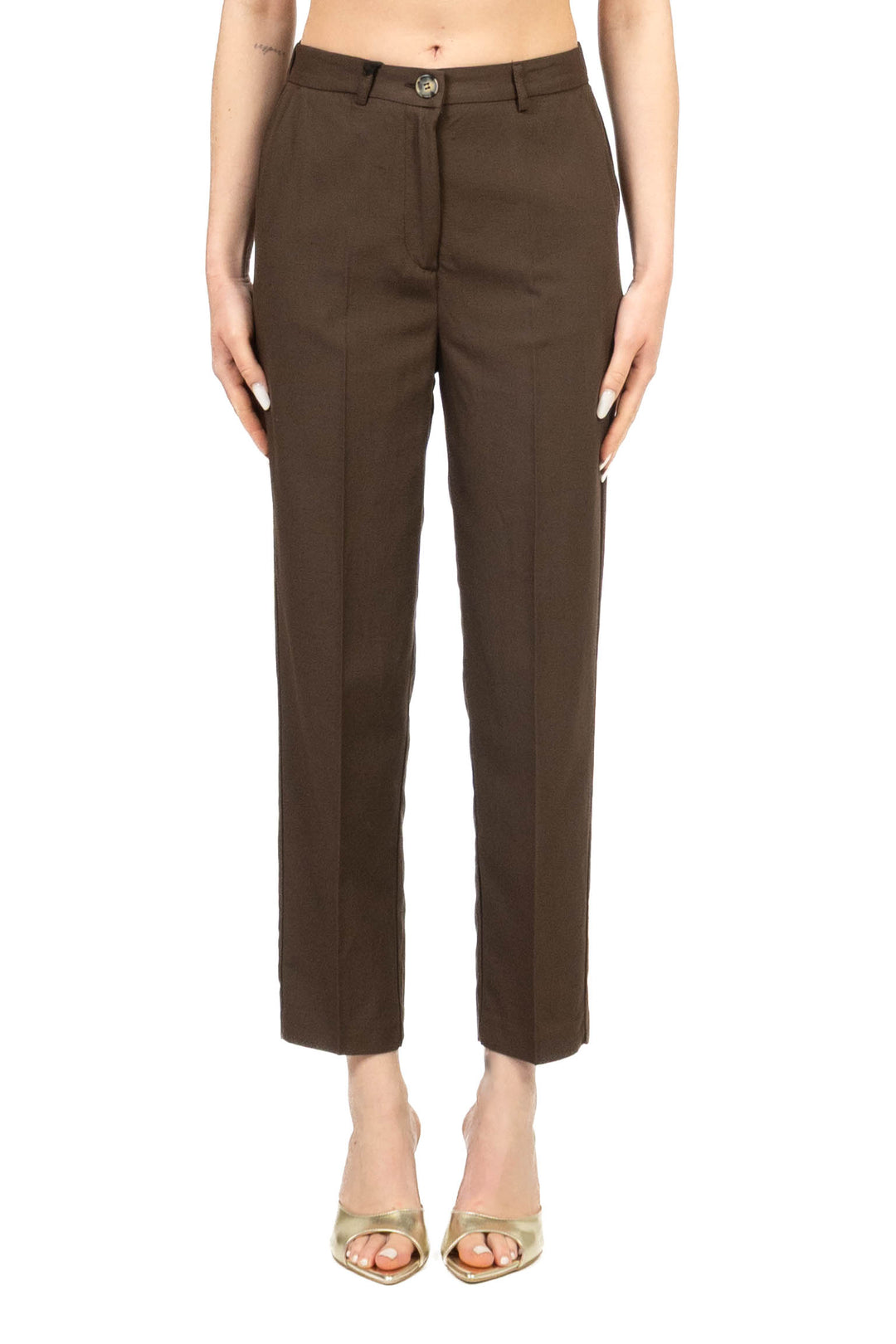 Vicolo - Pantalone sigaretta misto lino Art. TAB2476