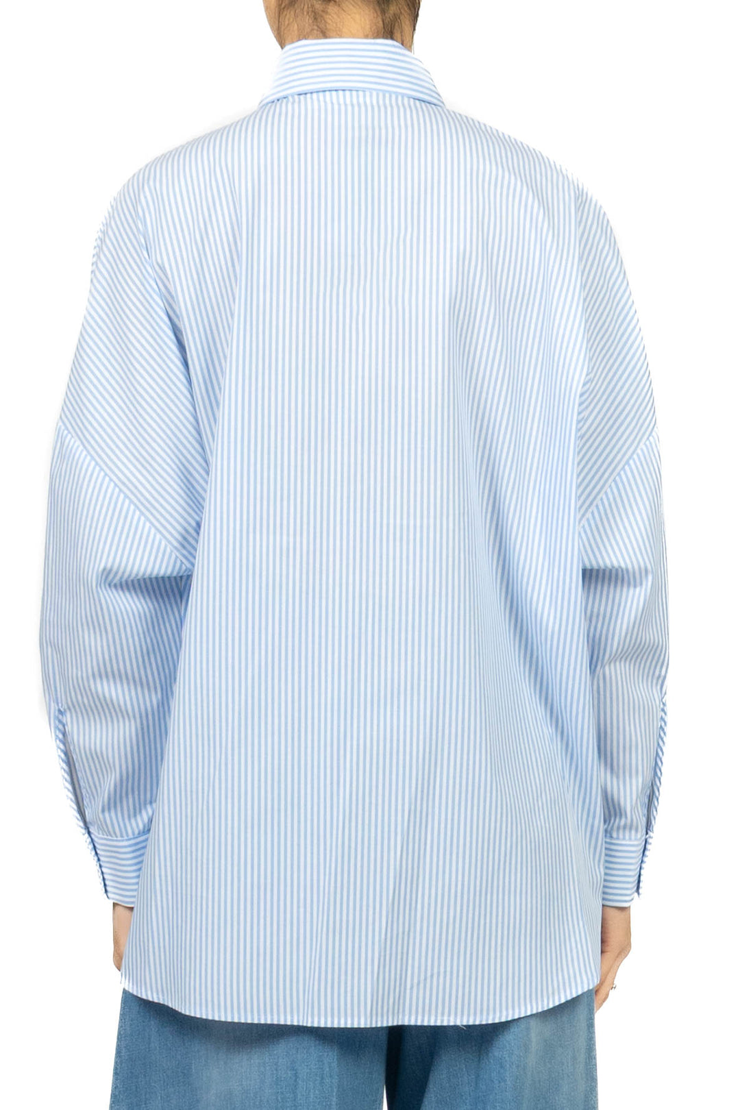 Vicolo - Camicia gessata taschino crochet Art. TAB2429