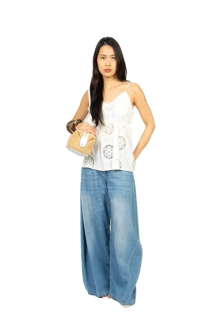 Vicolo - Top inserti crochet Art. TAB2377