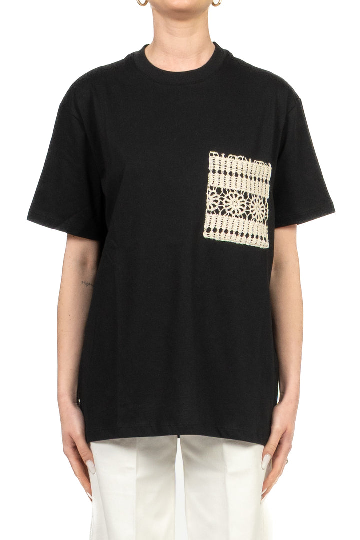 Vicolo - T-shirt over taschino crochet Art. UAB0381