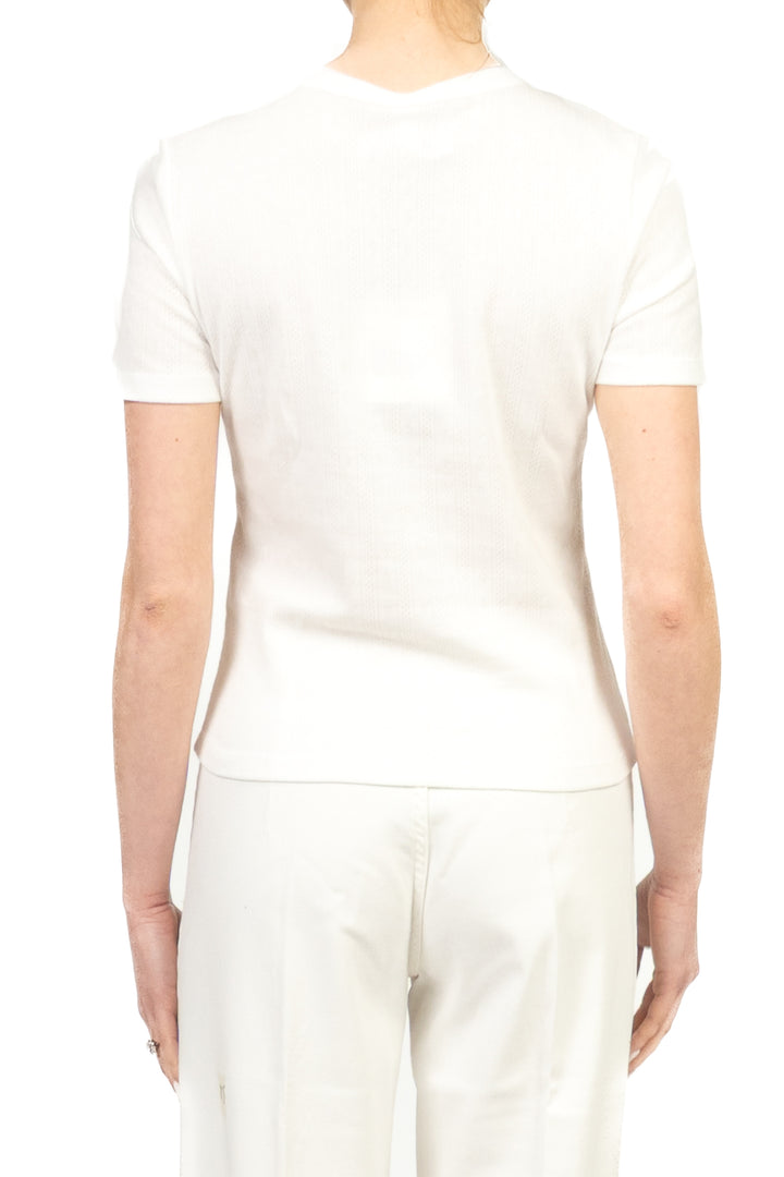 Tensione in - T-shirt serafino lavorata Art. 39236