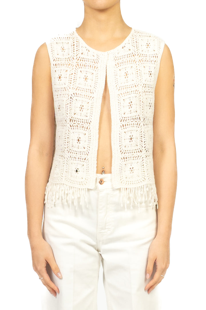 Vicolo - Gilet in crochet aperto Art. 5AB5026