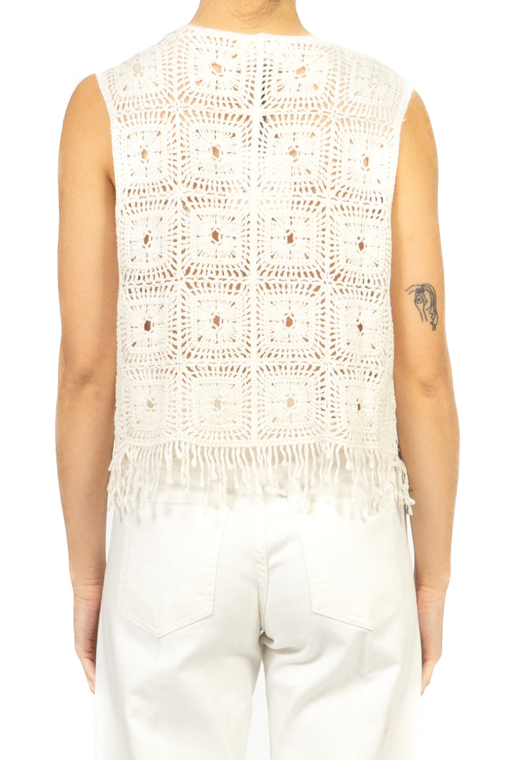 Vicolo - Gilet in crochet aperto Art. 5AB5026