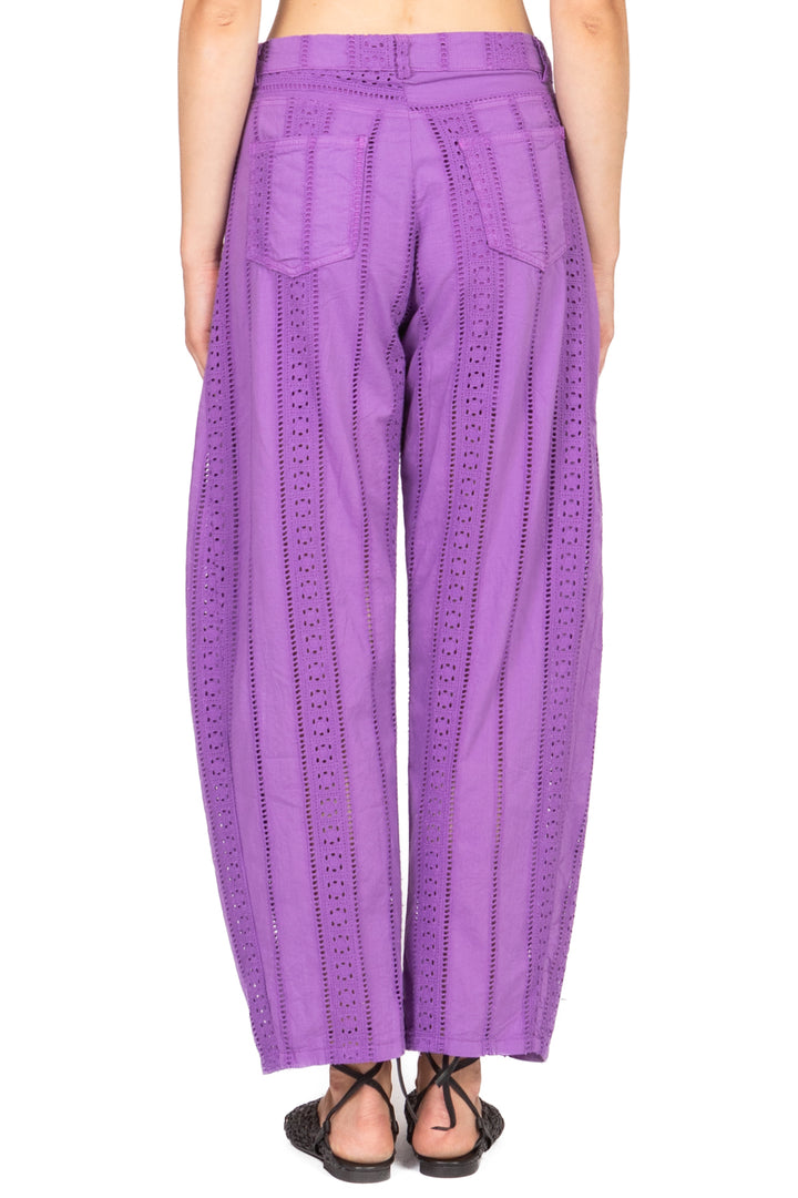 Tensione In - Pantalone barrel ricamato Art. S25PI83