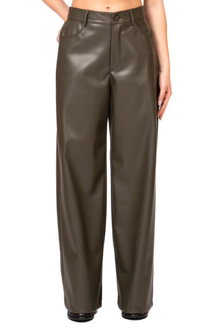 Vicolo - Pantalone palazzo ecopelle Art. TAC0311