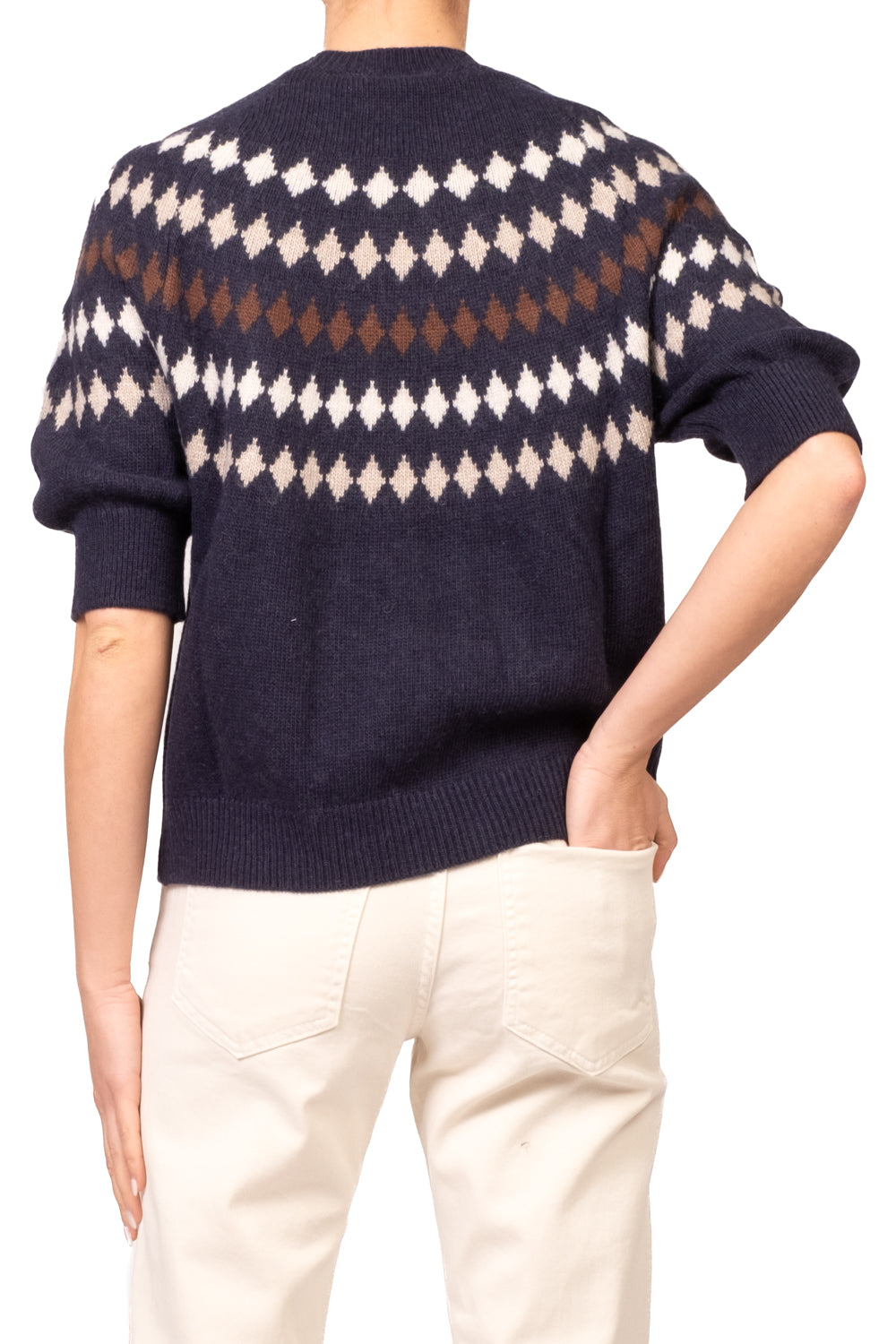 Tensione In - Maglia mezza manica con rombi Art. D82230AI26