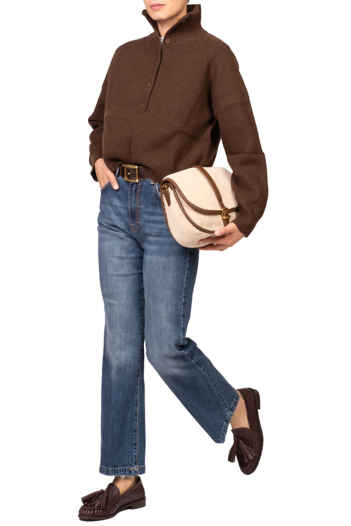 Tensione In - Maglia collo alto con bottoni Art. WL7026AI26