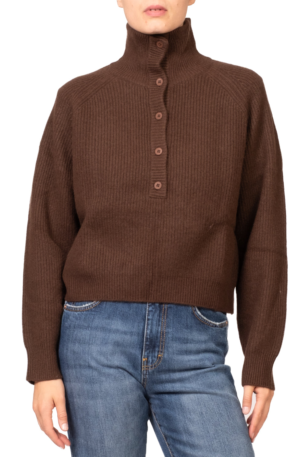 Tensione In - Maglia collo alto con bottoni Art. WL7026AI26