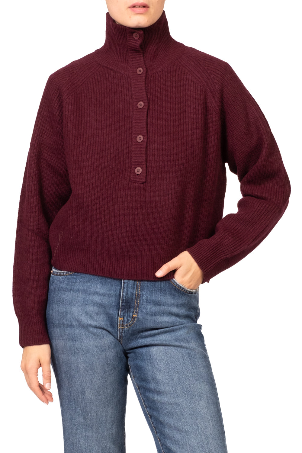 Tensione In - Maglia collo alto con bottoni Art. WL7026AI26