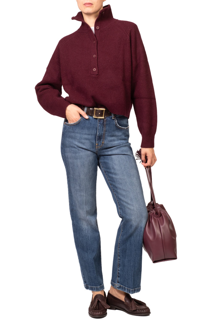 Tensione In - Maglia collo alto con bottoni Art. WL7026AI26