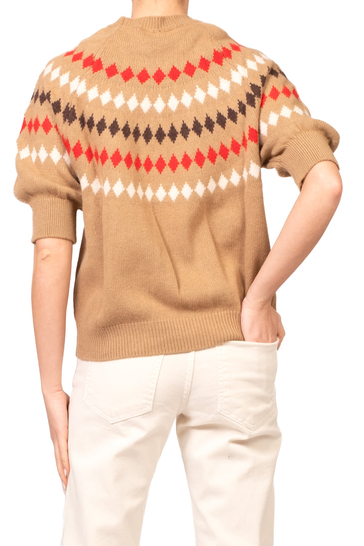 Tensione In - Maglia mezza manica con rombi Art. D82230AI26