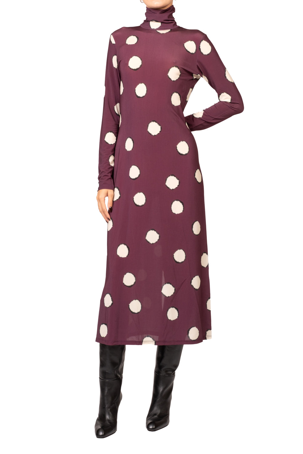 Tensione In - Abito lungo pois Art. 40882