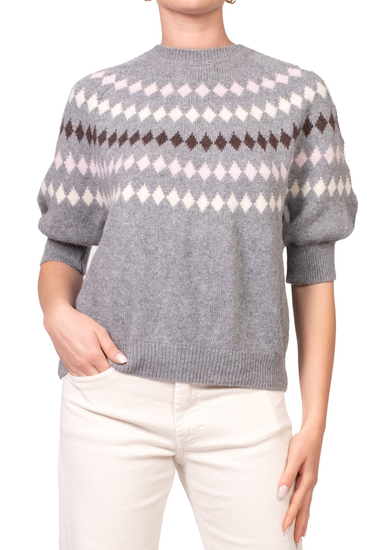 Tensione In - Maglia mezza manica con rombi Art. D82230AI26
