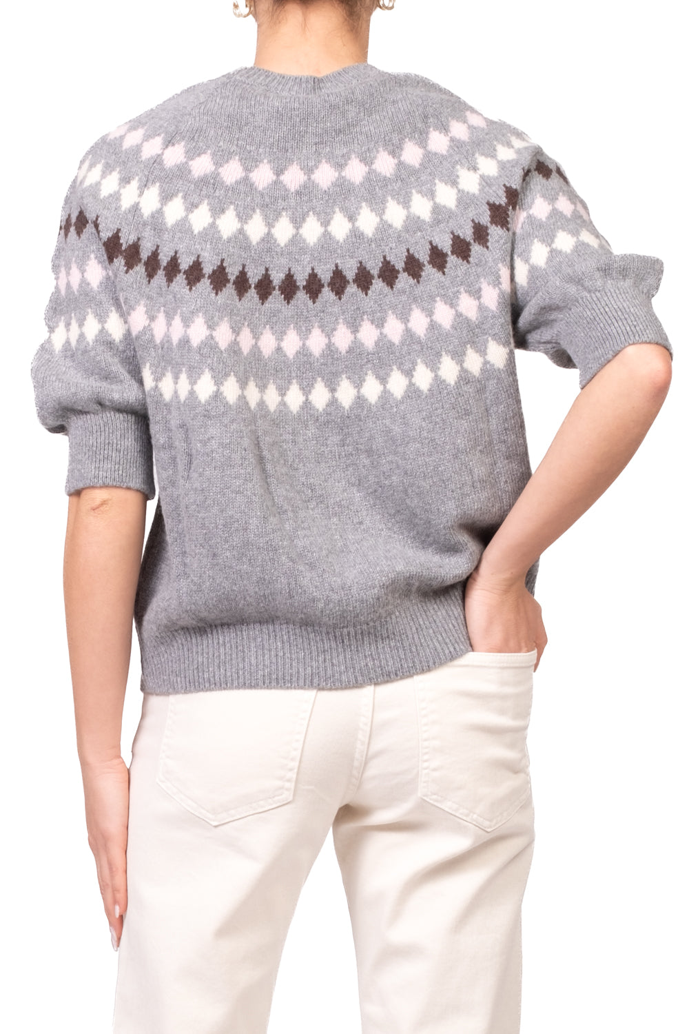 Tensione In - Maglia mezza manica con rombi Art. D82230AI26