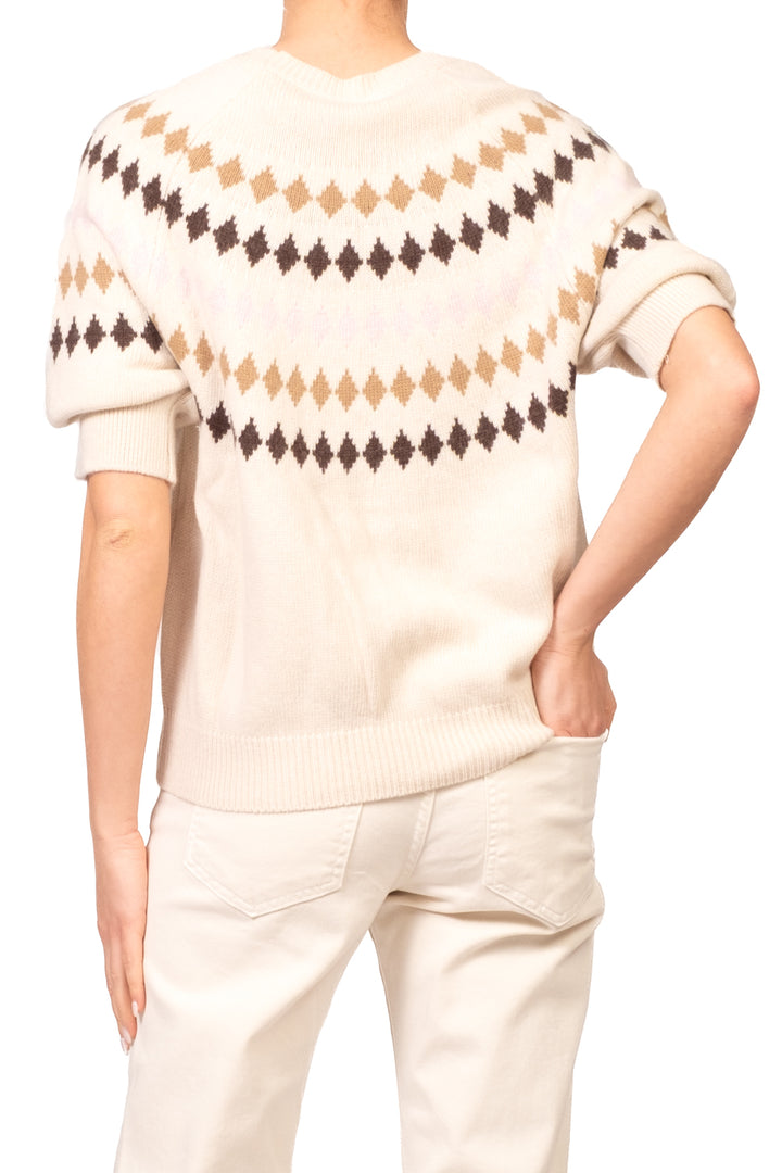 Tensione In - Maglia mezza manica con rombi Art. D82230AI26