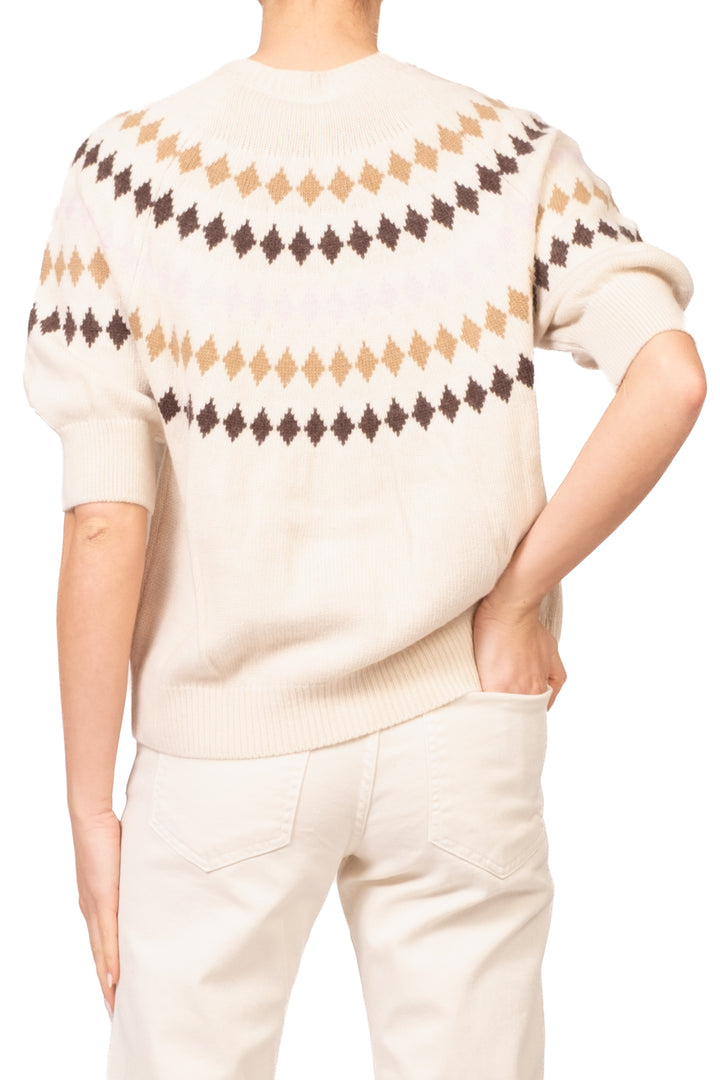 Tensione In - Cardigan mezza manica con rombi Art. D82445AI26