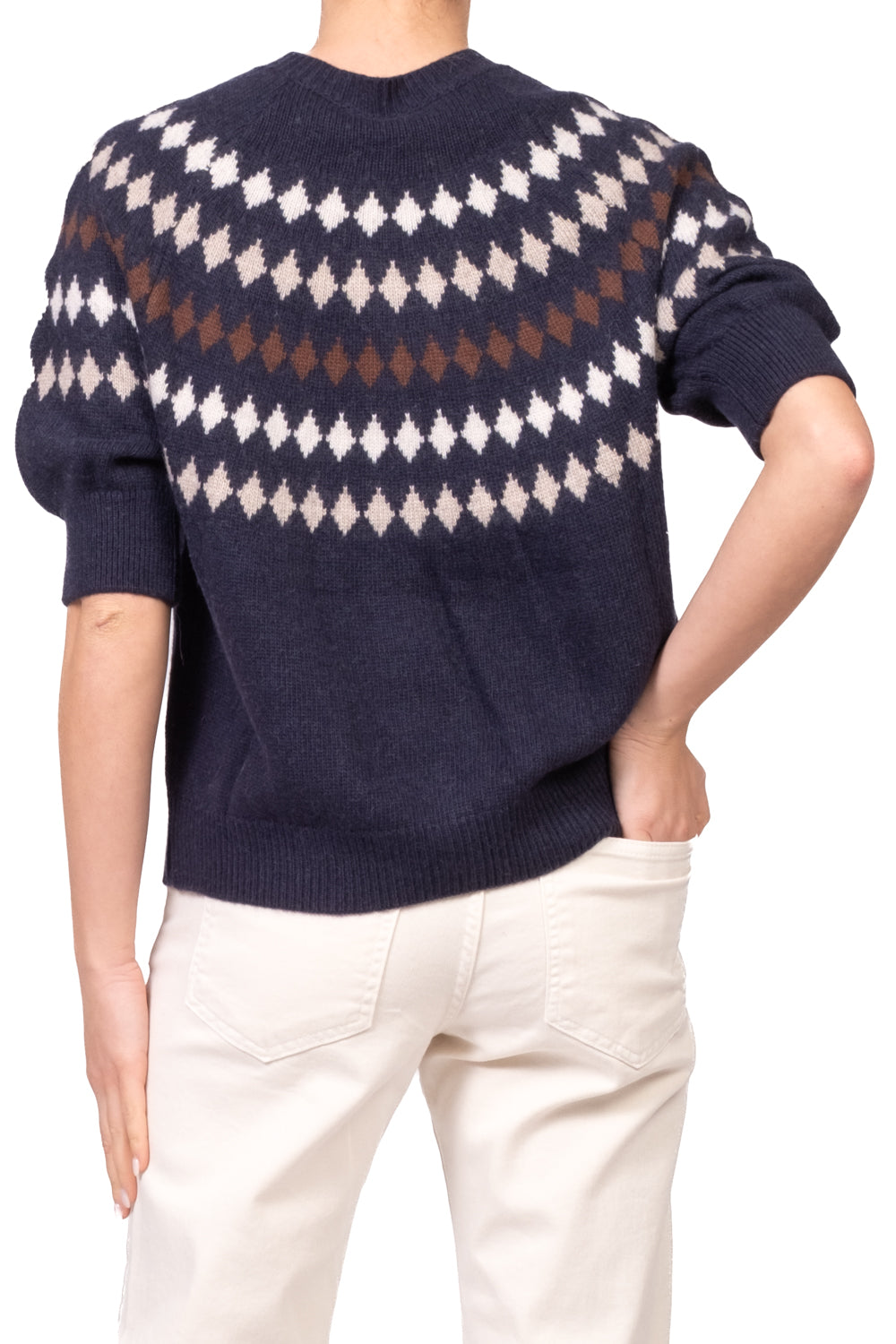 Tensione In - Cardigan mezza manica con rombi Art. D82445AI26