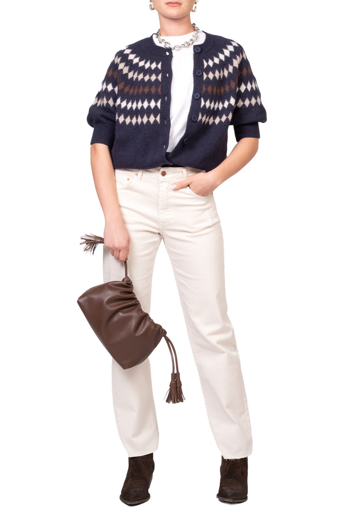 Tensione In - Cardigan mezza manica con rombi Art. D82445AI26