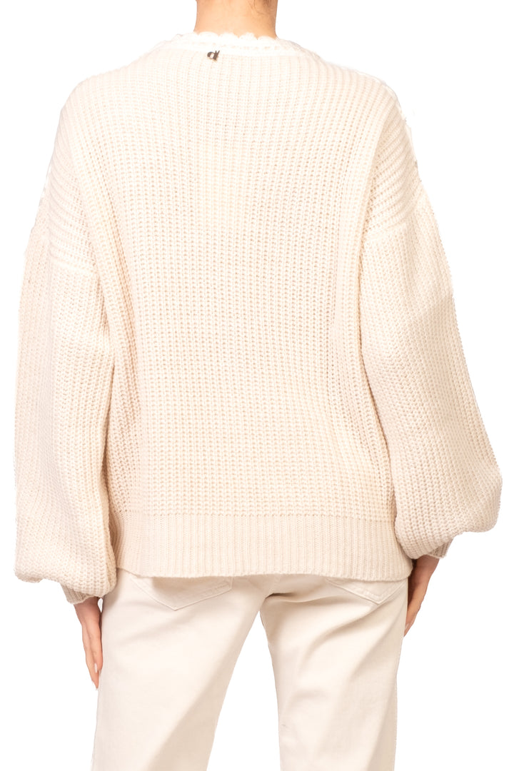Dixie - Maglia intarsio pizzo Art. M067B099