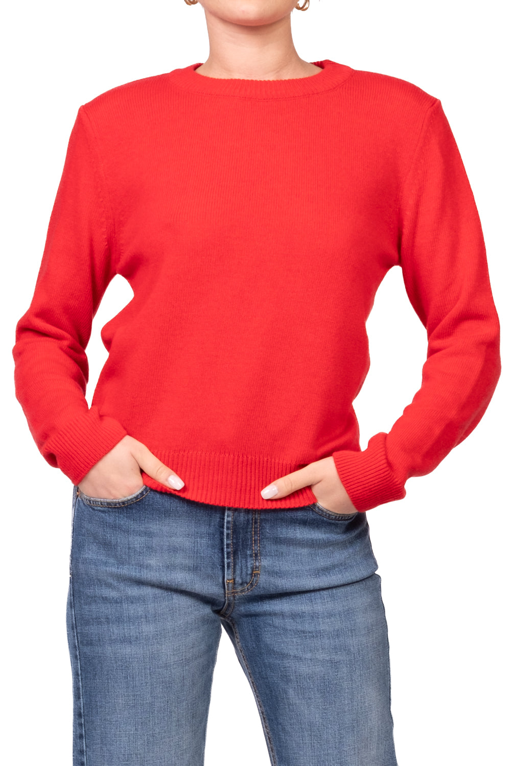 Tensione In - Maglia girocollo con spalline Art. D81026AI26