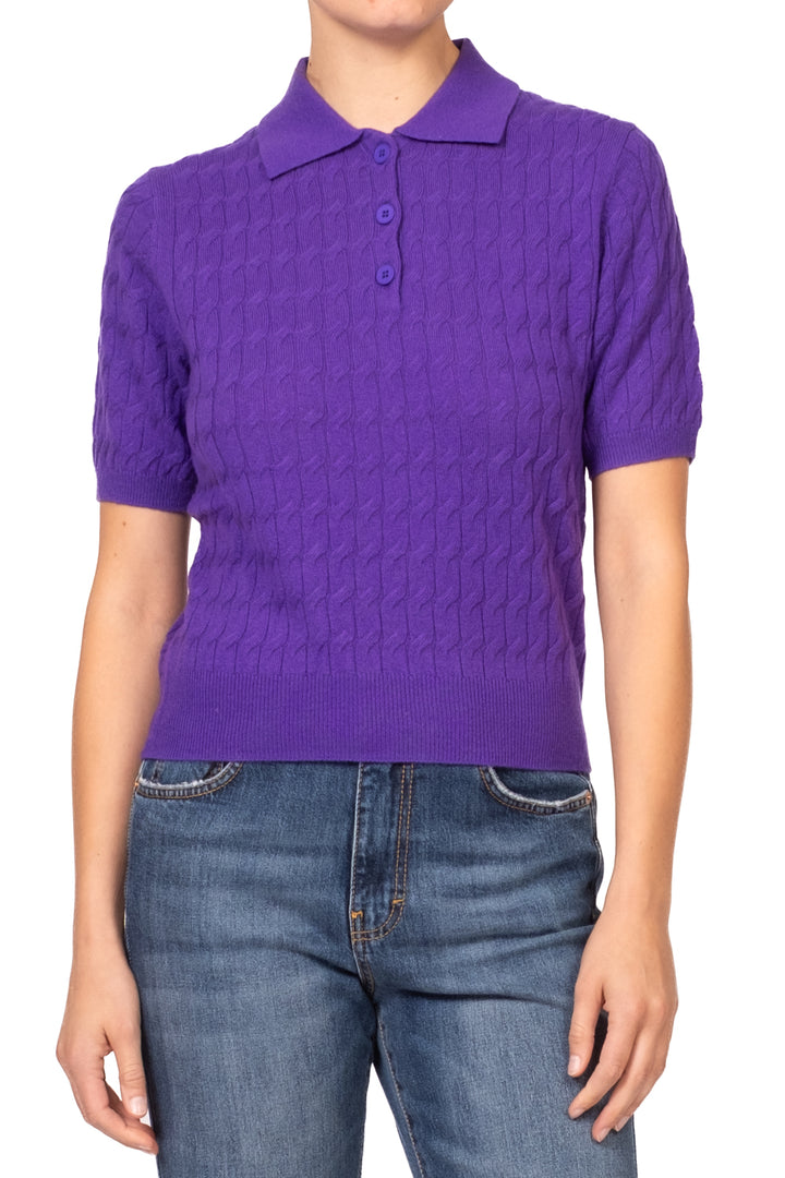 Tensione In - Maglia polo mezza manica trecce Art. WL1792AI26