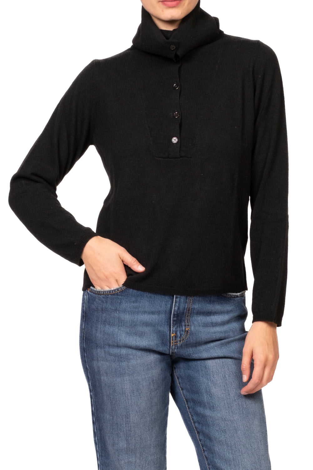 Vicolo - Maglia collo alto con bottoni Art. 2AC2171