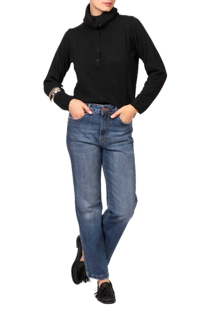 Vicolo - Maglia collo alto con bottoni Art. 2AC2171