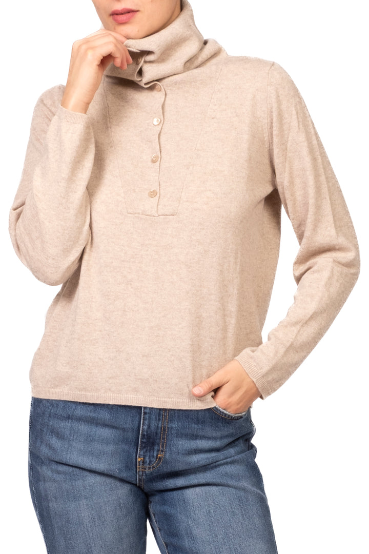Vicolo - Maglia collo alto con bottoni Art. 2AC2171