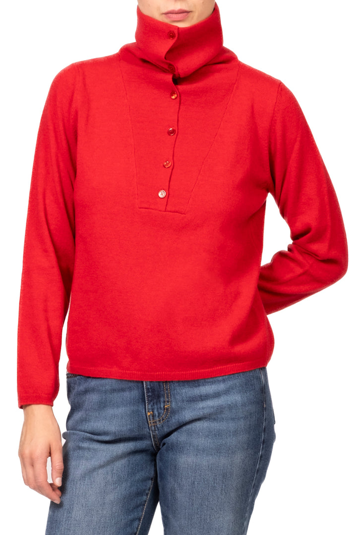 Vicolo - Maglia collo alto con bottoni Art. 2AC2171