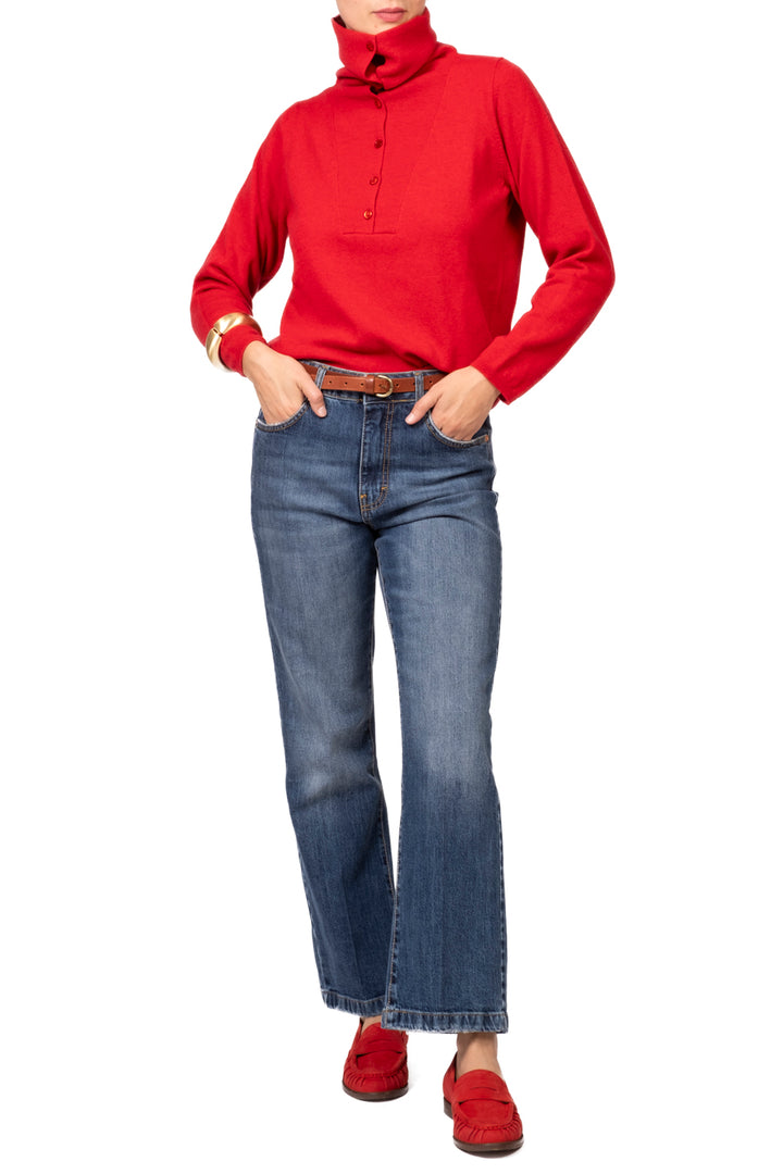 Vicolo - Maglia collo alto con bottoni Art. 2AC2171