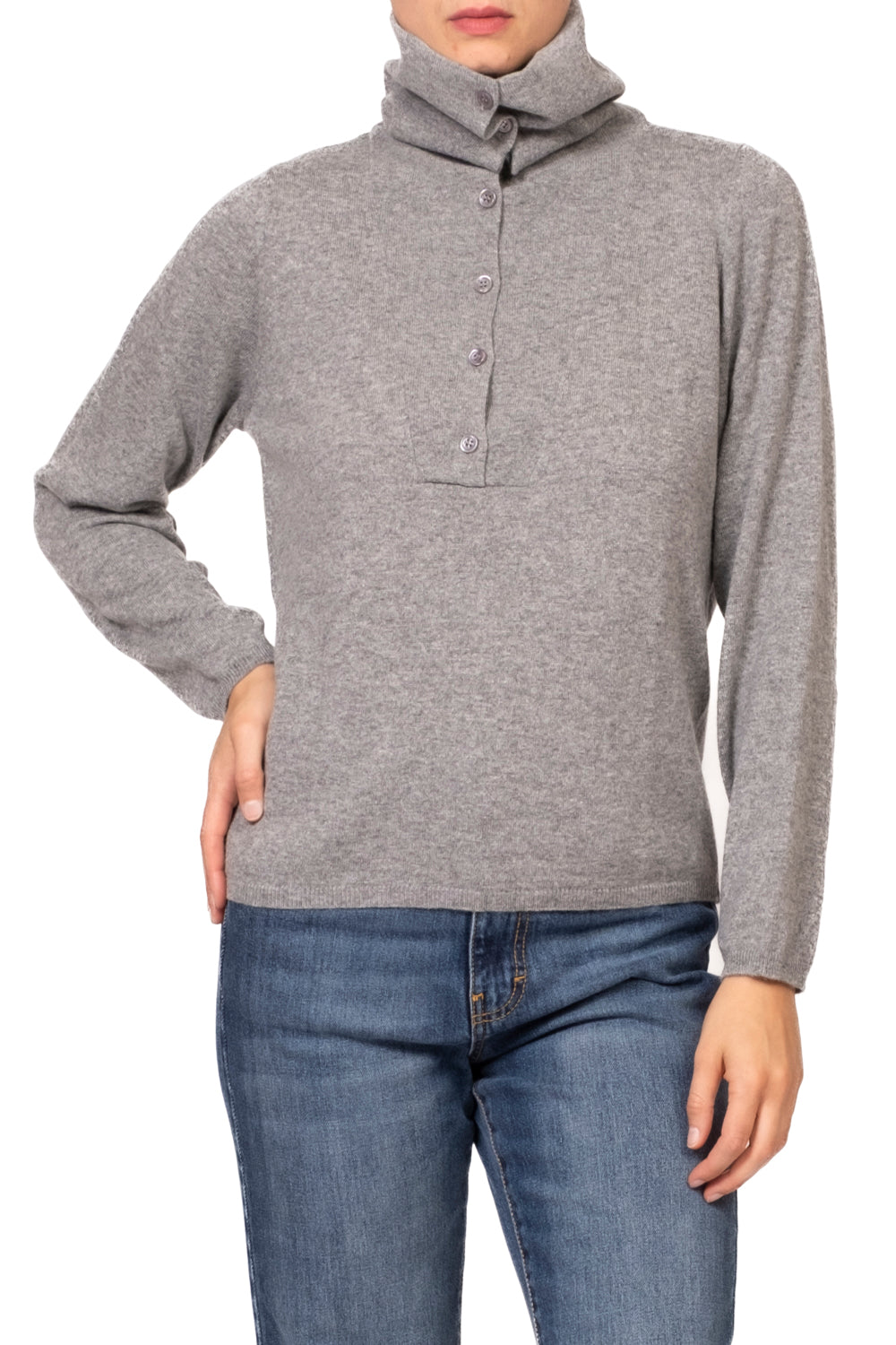 Vicolo - Maglia collo alto con bottoni Art. 2AC2171