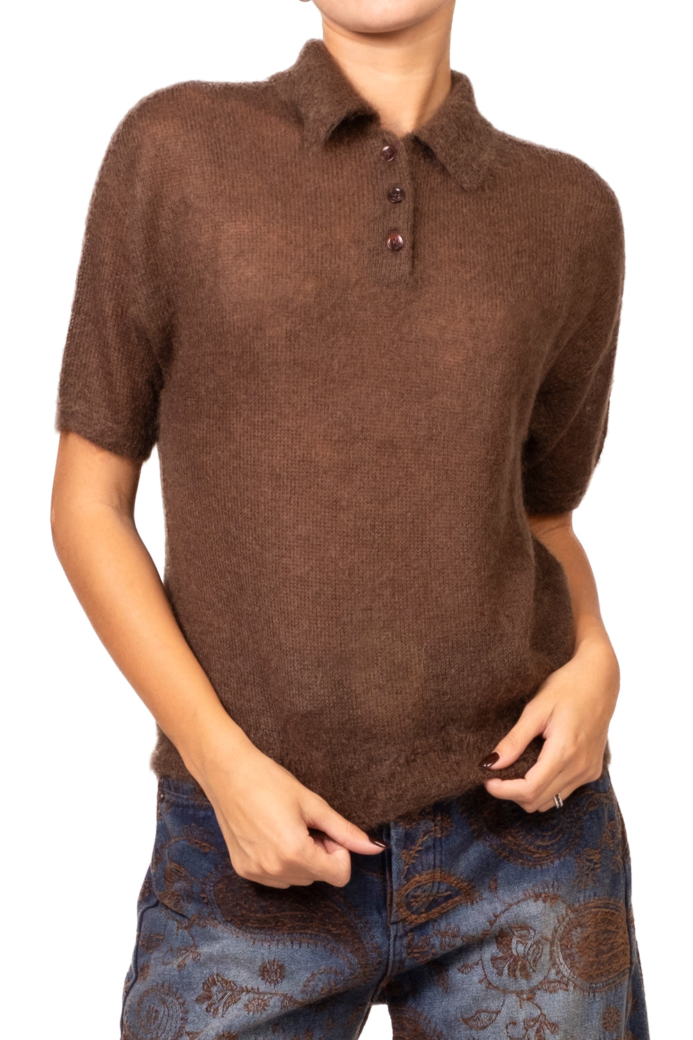 Vicolo - Maglia polo misto mohair Art. 7AC7181