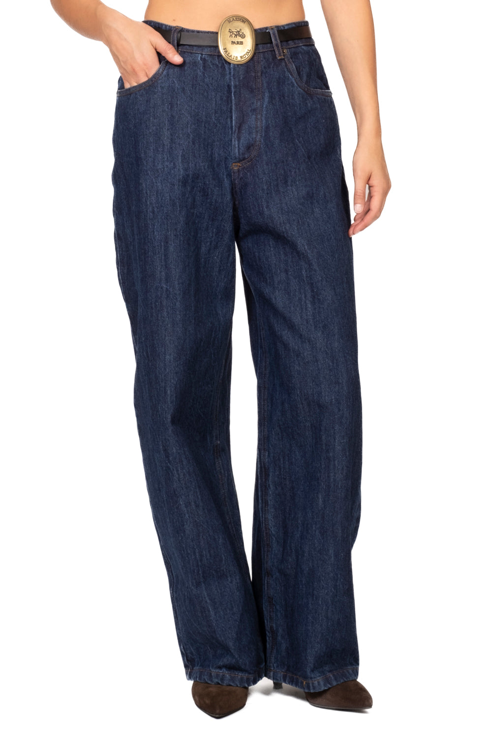 Tensione In - Jeans barrel con cintura Art. W26P776