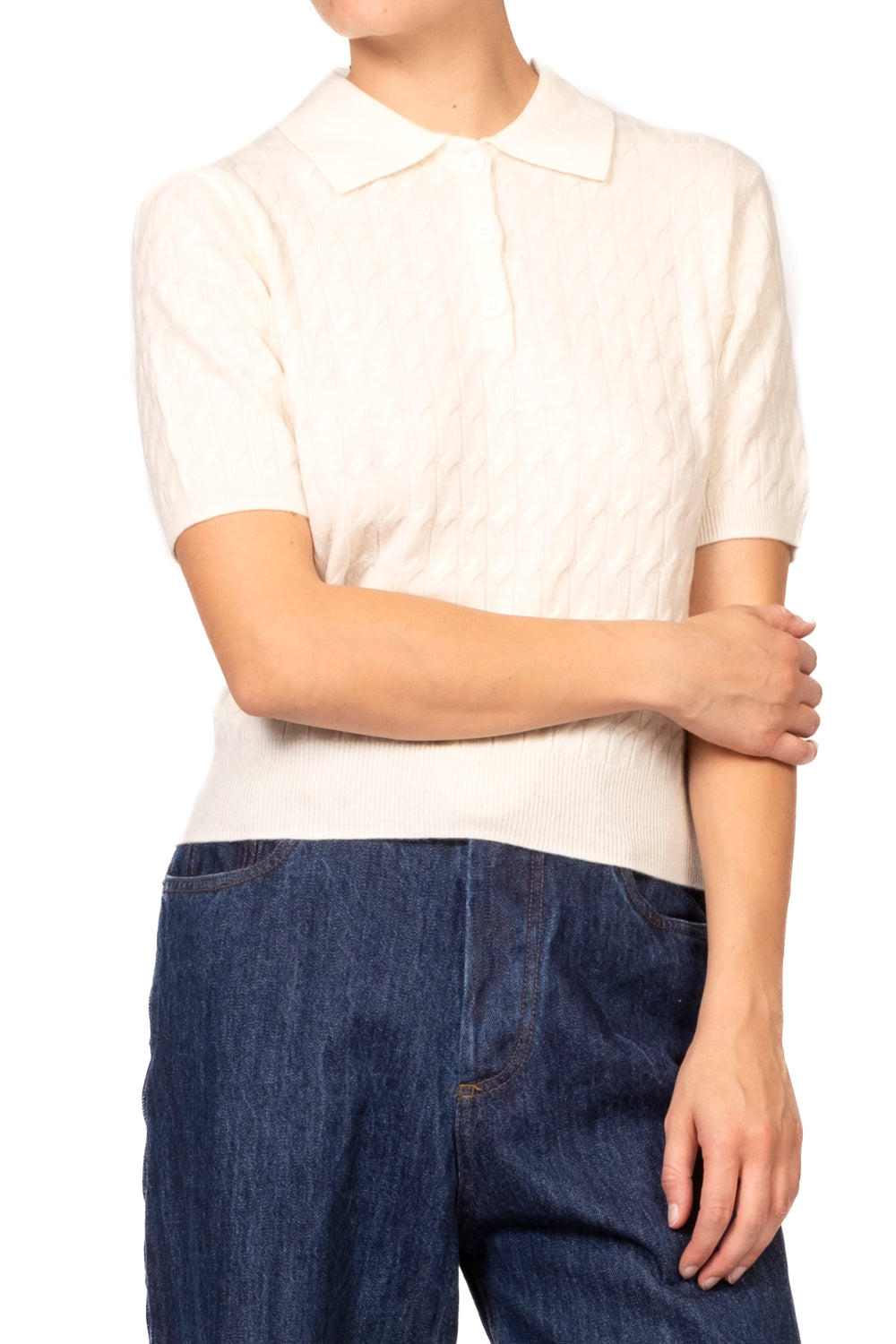 Tensione In - Maglia polo mezza manica trecce Art. WL1792AI26