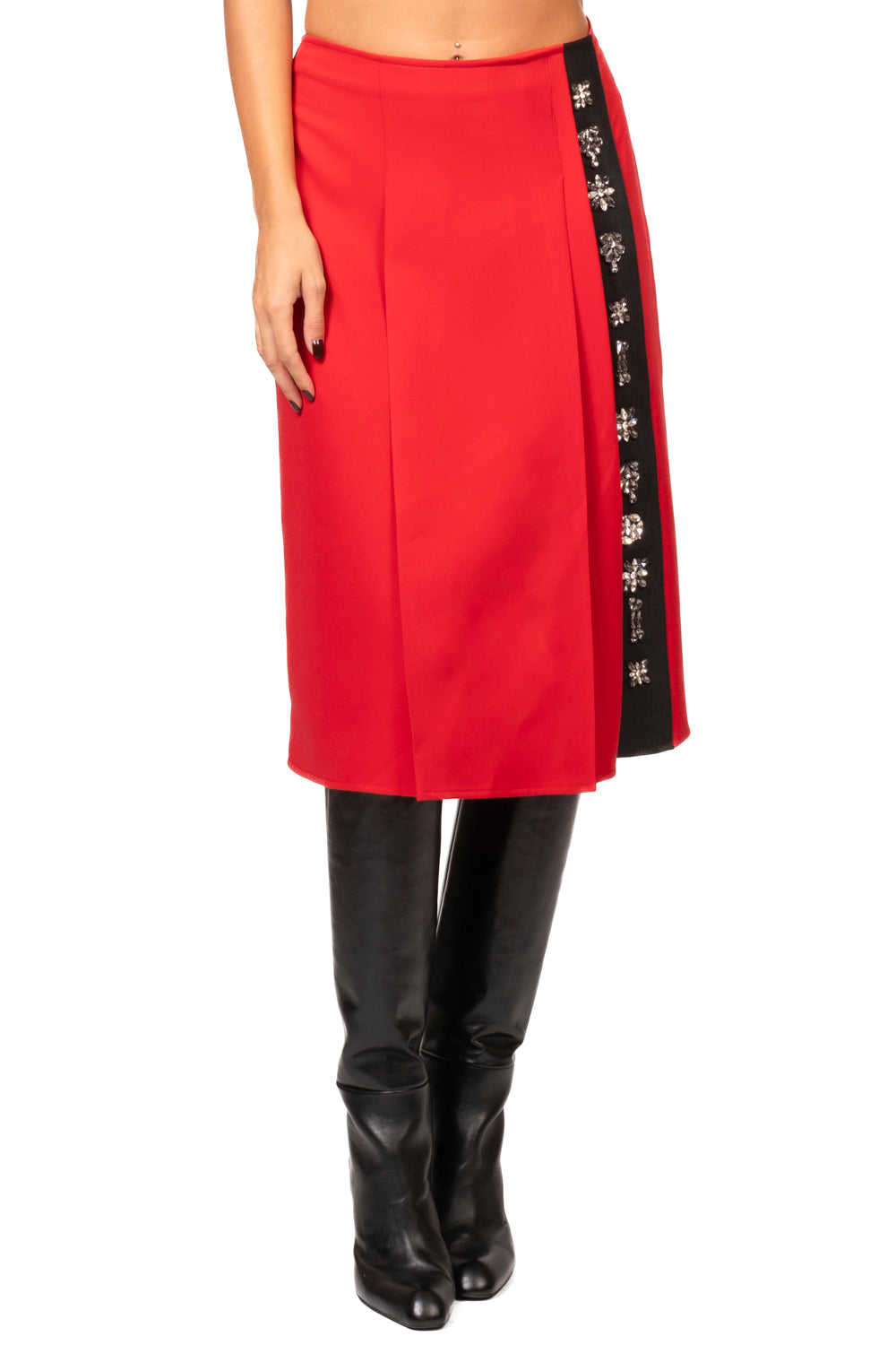 Tensione In - Gonna midi con applicazioni Art. N50505AT