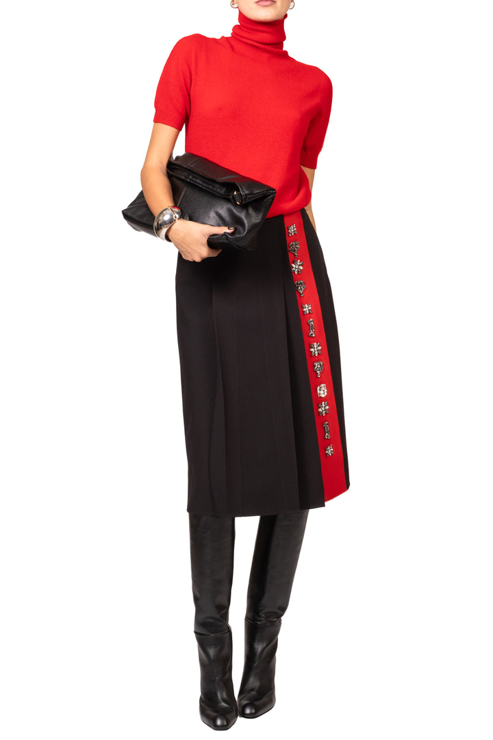 Tensione In - Gonna midi con applicazioni Art. N50505AT
