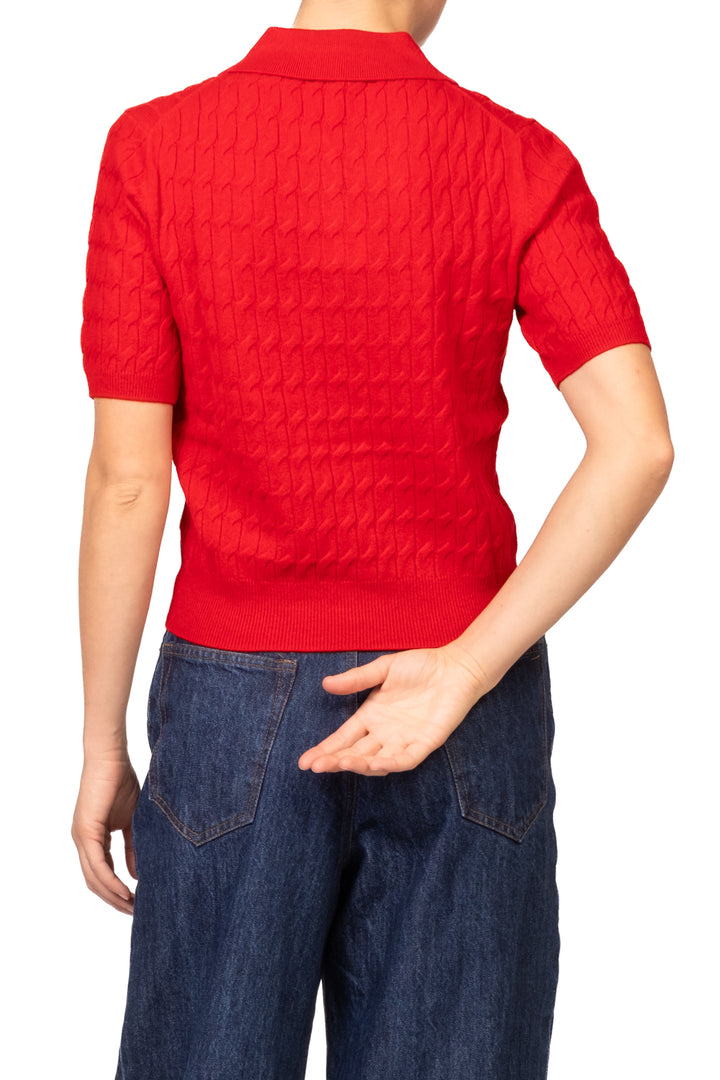 Tensione In - Maglia polo mezza manica trecce Art. WL1792AI26