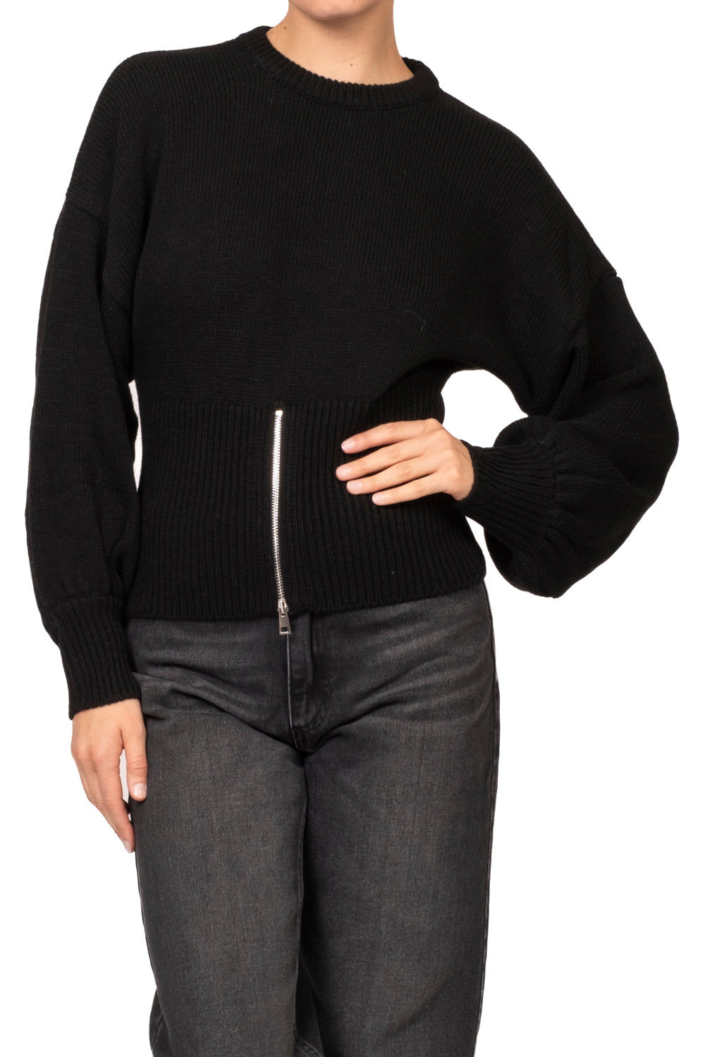 Vicolo - Maglia sfiancata zip Art. 5AC5027