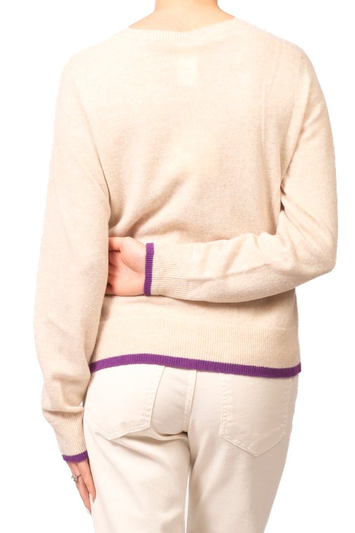 Tensione In - Cardigan in lana profili contrasto  Art. D83031AI26