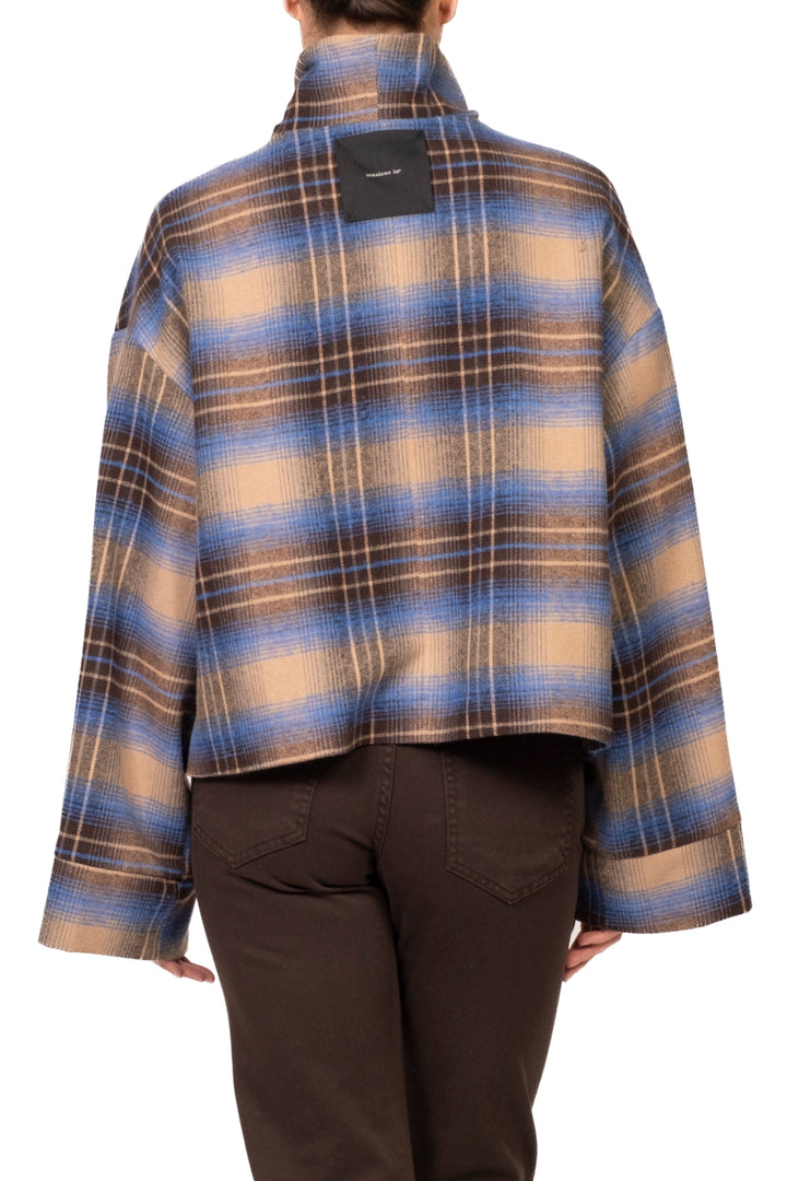 Tensione In - Giacca check collo alto Art. 27B6692