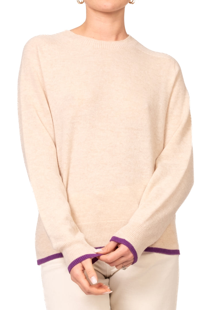 Tensione In - Maglia in lana profili contrasto Art. D83032AI26