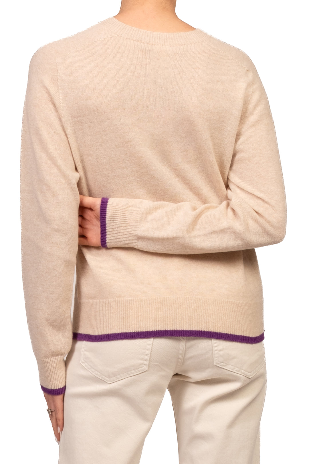 Tensione In - Maglia in lana profili contrasto Art. D83032AI26