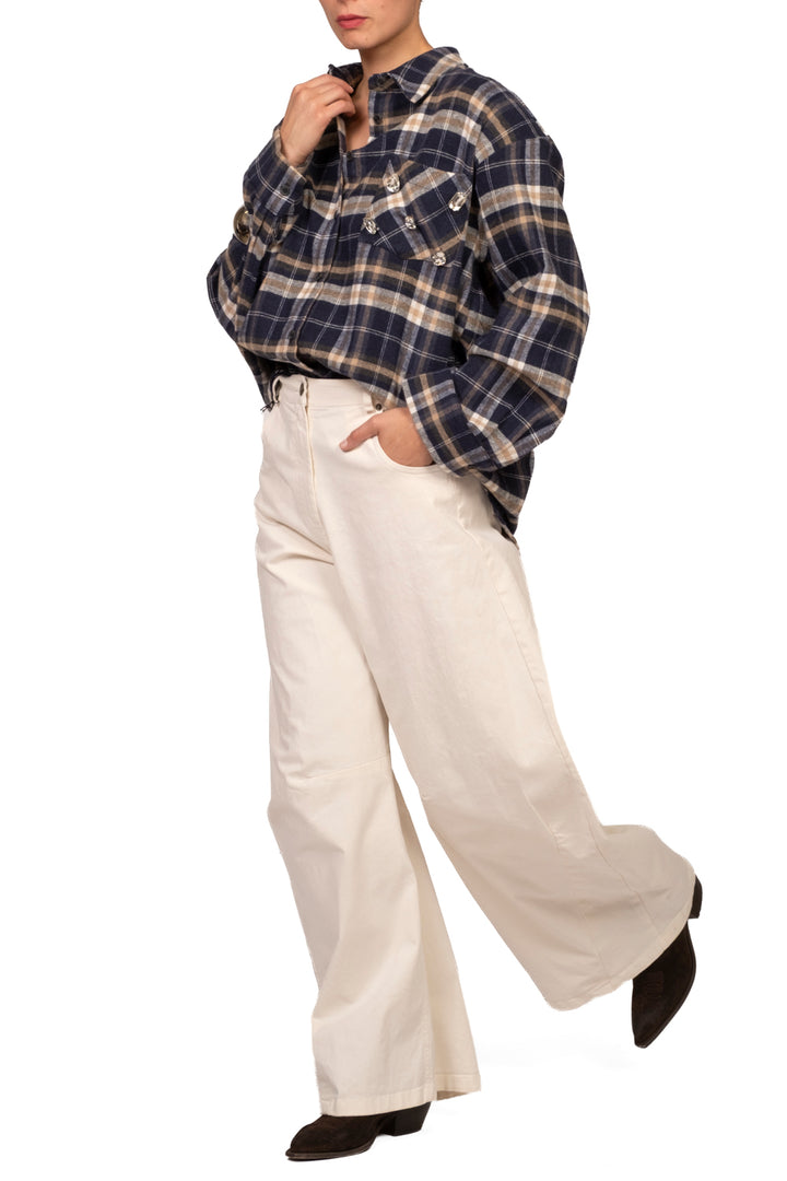 Tensione In - Camicia check con spille Art. 27C6704