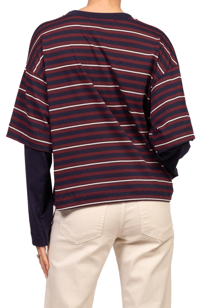 Have One - T-Shirt rigata con manica contrasto Art. TXT-R033