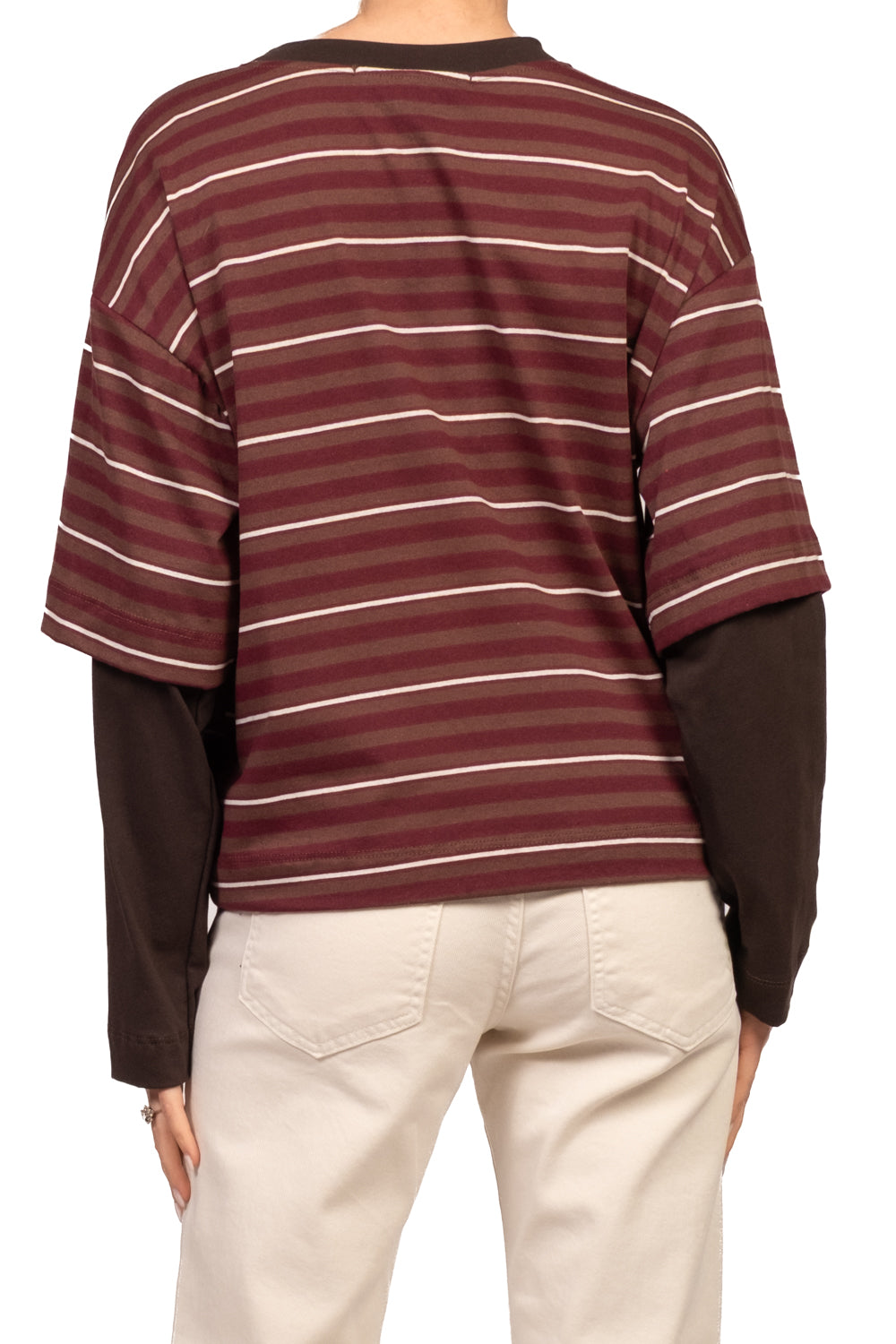 Have One - T-Shirt rigata con manica contrasto Art. TXT-R033